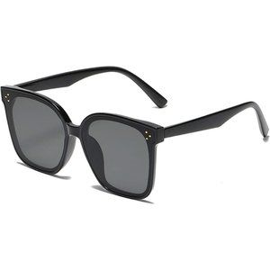 Maxjuli Oversized Sunglasses For Women Men Uv Protection 8056-black